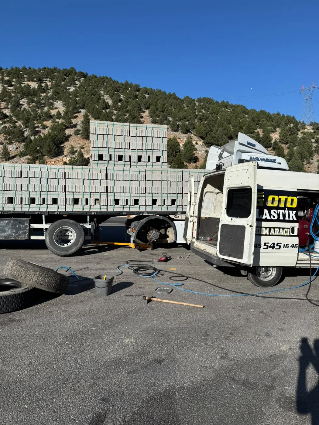 Dağ Oto Lastik mobil servis aracı